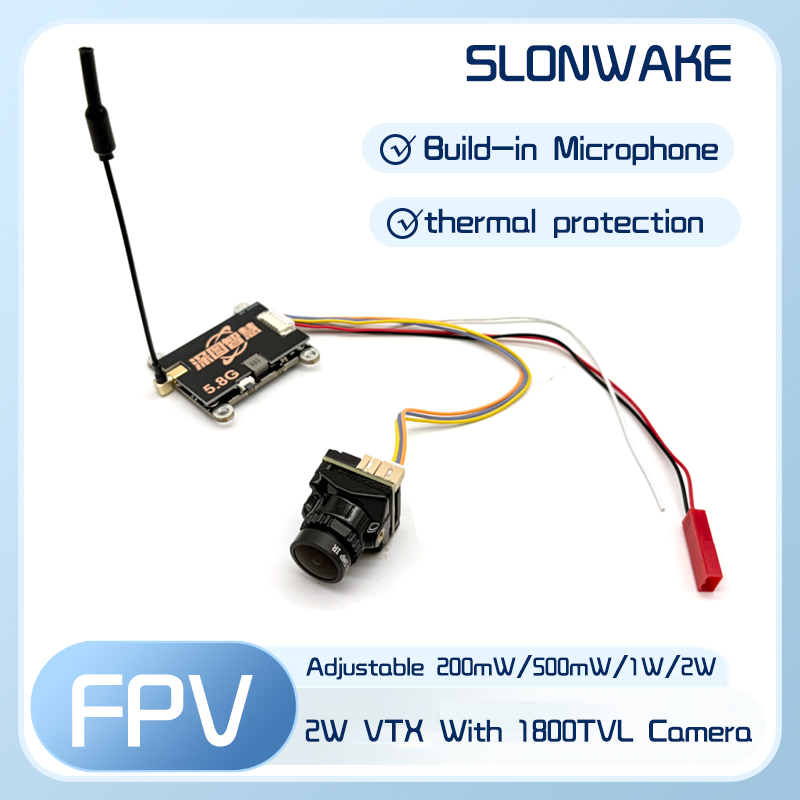 Fpv Camera Cmos - SLONWAKE 5.8G 56CH 2W pemancar VTX