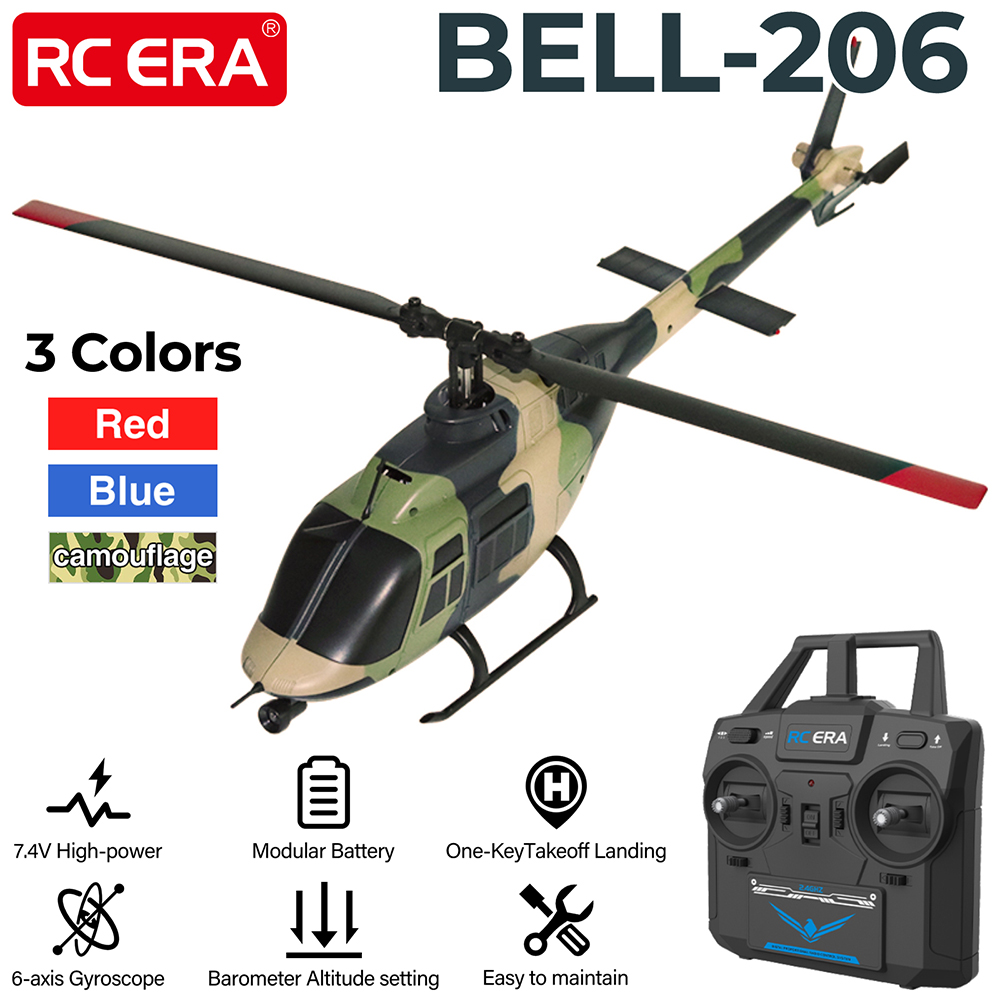 Drone Rc Jet - RC ERA RC Helikopter 1:33 Bell-206