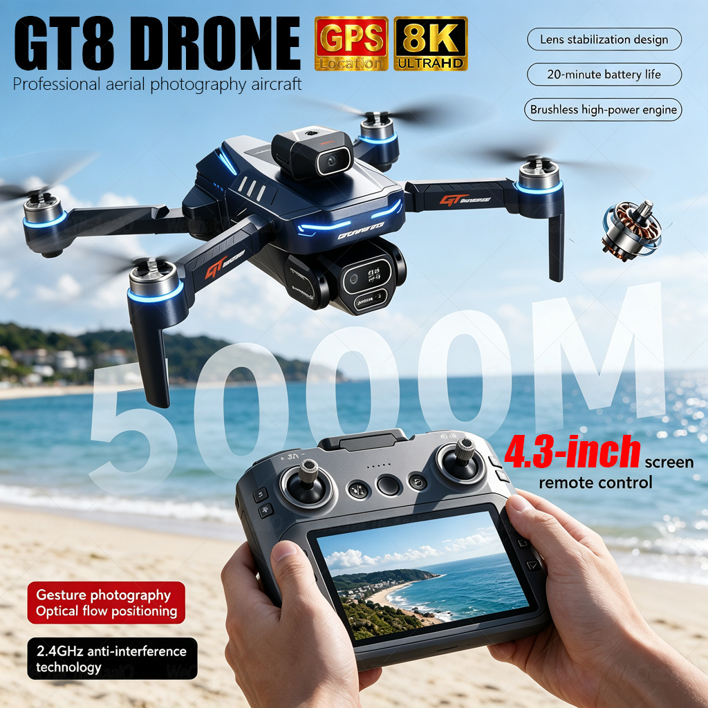 Drone Rc Explorer - Drone RC GT8 HD BARU 4K