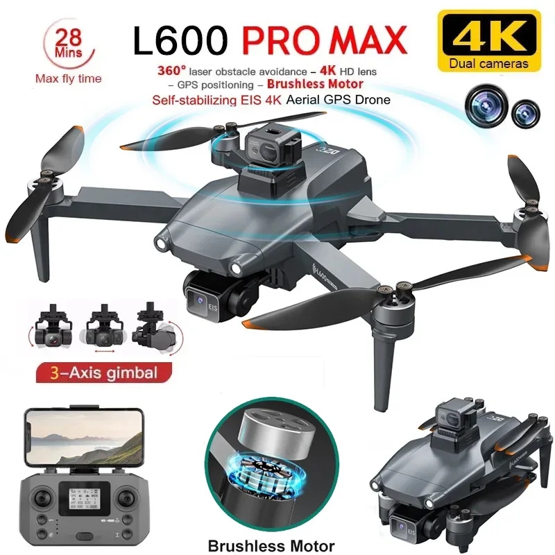 Drone Rc Fpv Pro - L600 PRO MAX Drone GPS profesional,