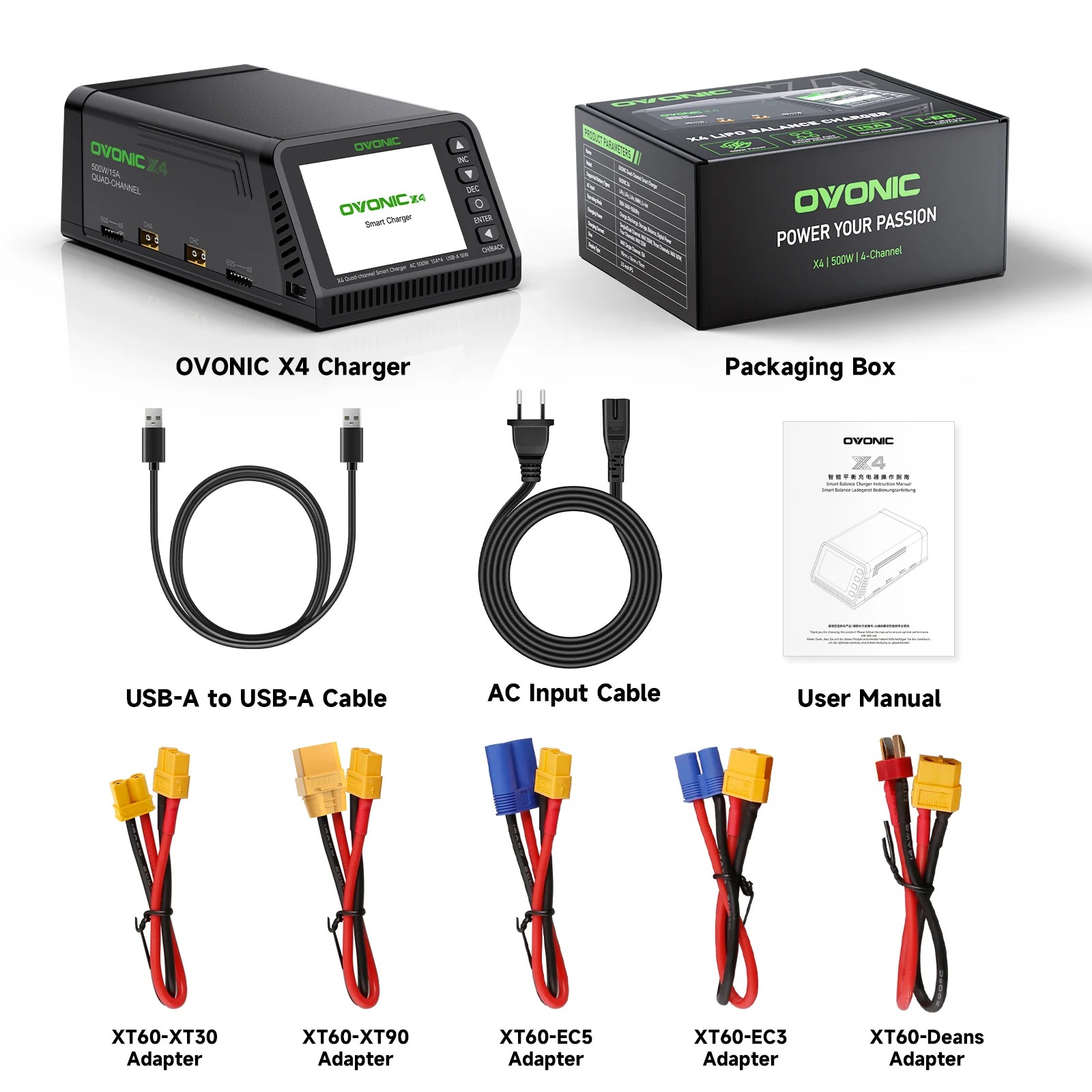 Drone Smart Rc - Ovonic X4 AC500W Pengisi Daya Baterai