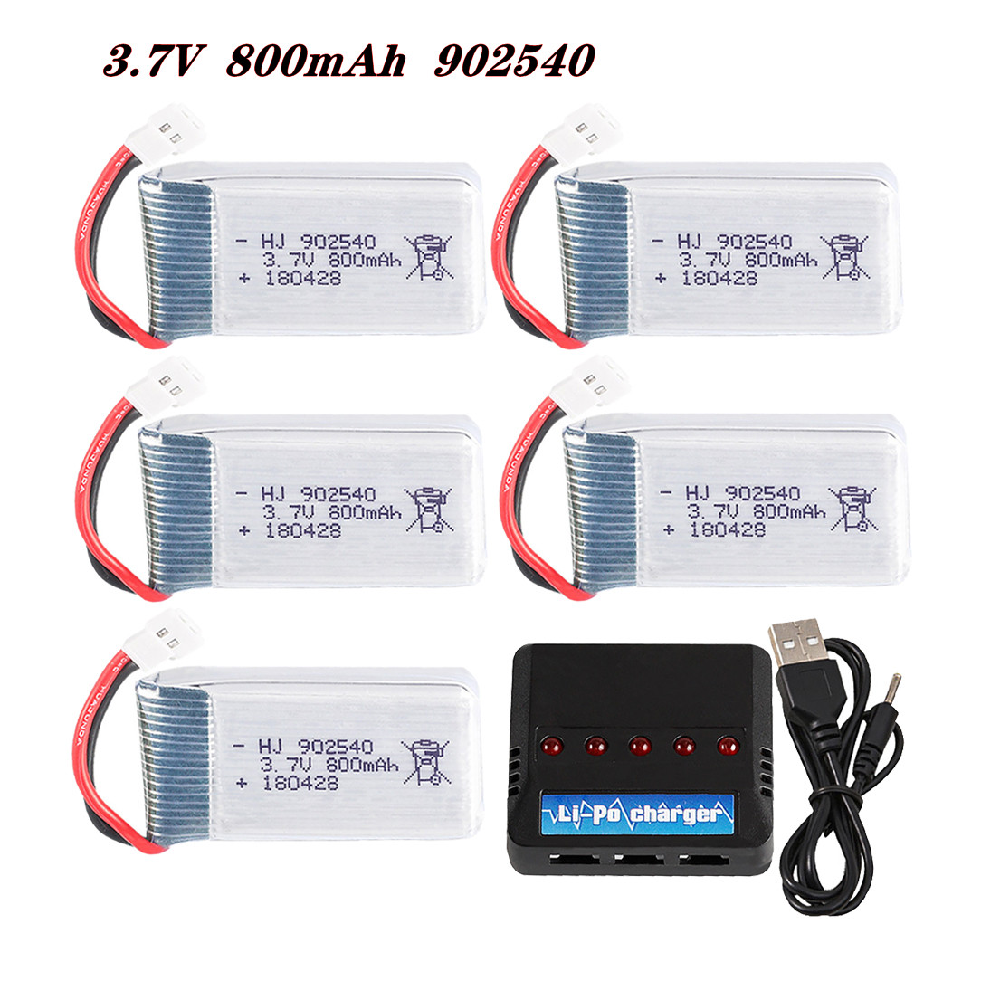 Drone Rc Leading - Baterai Lipo 3.7V 800MAh 902540 25C