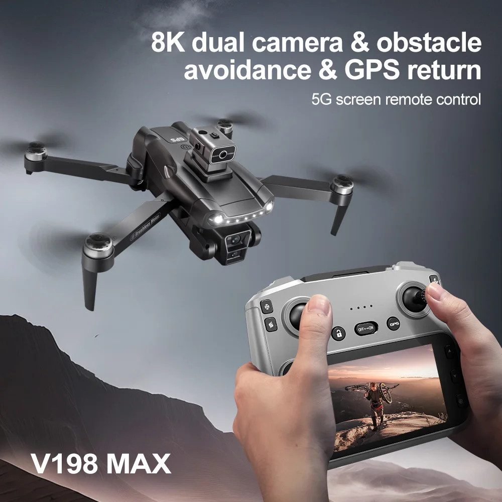 V198MAX Quadcopter Lipat Asli  - Drone Ls Rc ulasan dan harga