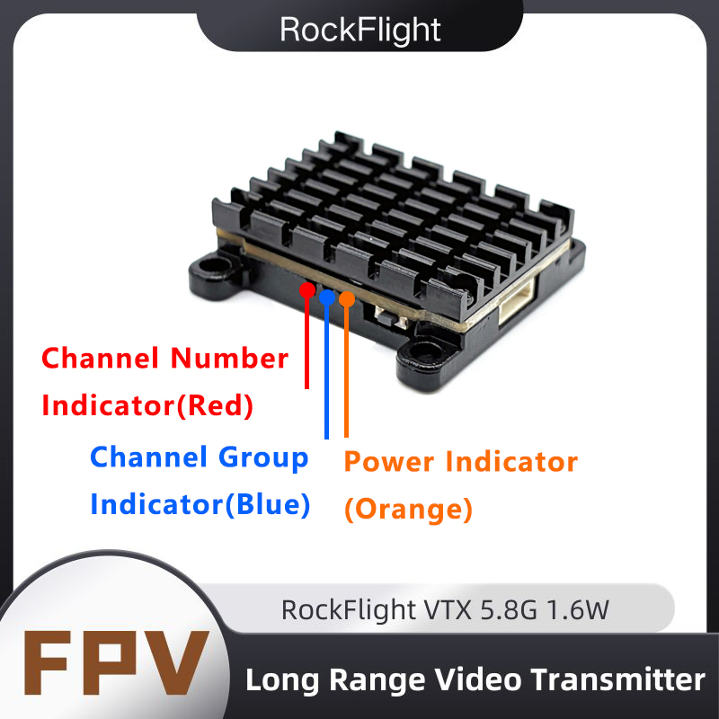 RockFlight TX663 VTX 5.8G 48CH - Drone Rc Transmitter And Receiver ulasan dan harga