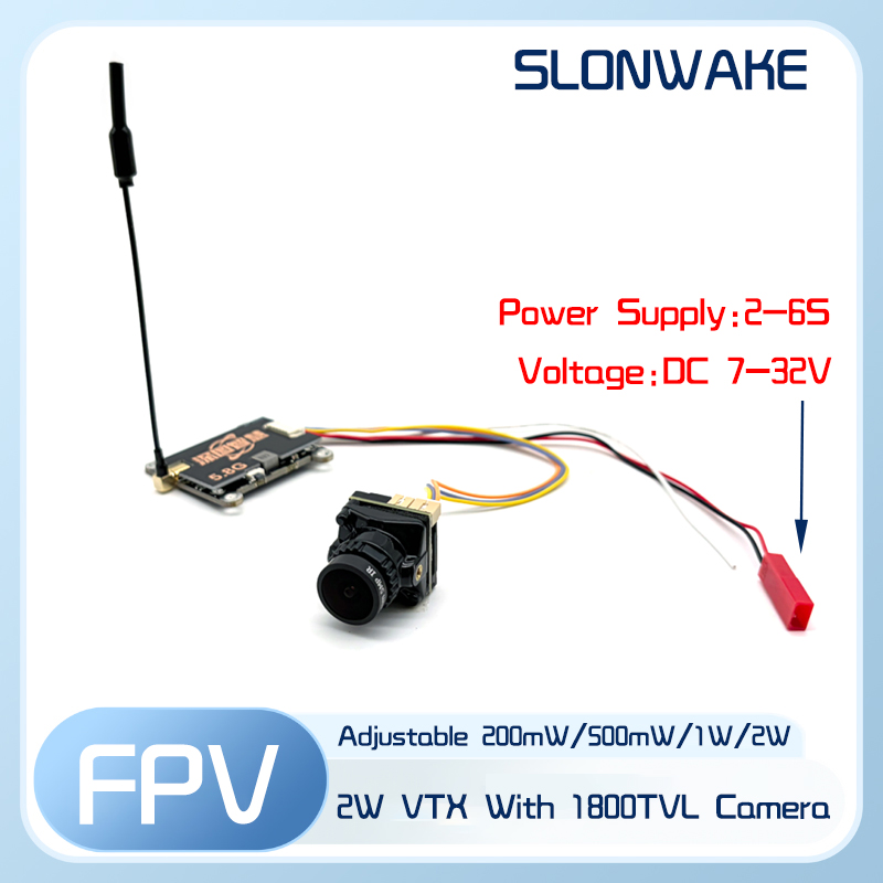 SLONWAKE 5.8G 56CH 2W pemancar - Fpv Camera Cmos ulasan dan harga