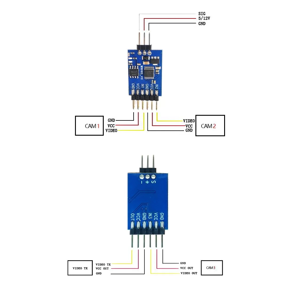 Modul Pengalih Video 3 Saluran - Drone With Rc Controller ulasan dan harga