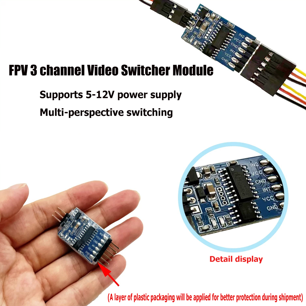 Modul Pengalih Video 3 Saluran - Drone With Rc Controller ulasan dan harga