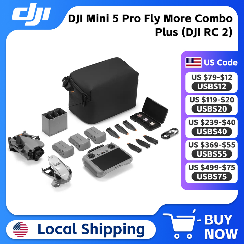 DJI Mini 5 Pro Fly More Combo  - Drone Dji Rc Plus 2 ulasan dan harga