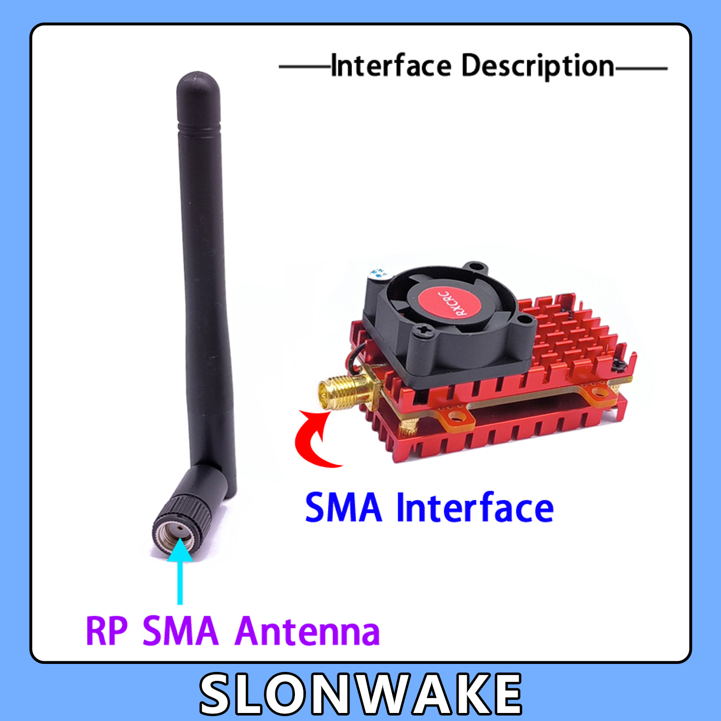 SLONWAKE 5.8G 2W VTX FPV Kamer - Drone Rc Transmitter And Receiver ulasan dan harga