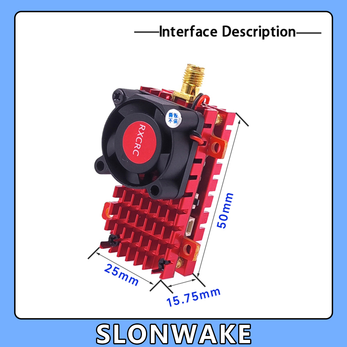 SLONWAKE 5.8G 2W VTX FPV Kamer - Drone Rc Transmitter And Receiver ulasan dan harga