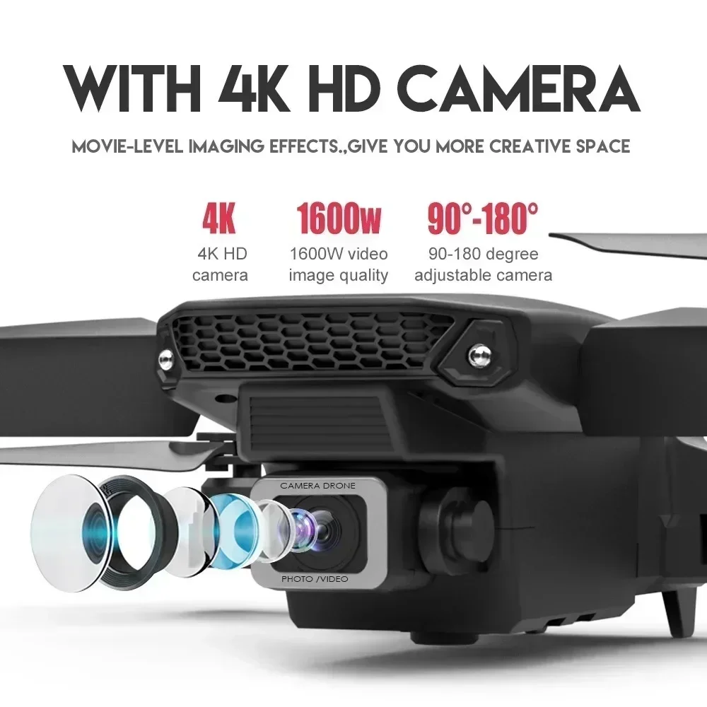 E88 Pro Drone FPV kamera sudut - Drone Rc Fpv Pro ulasan dan harga