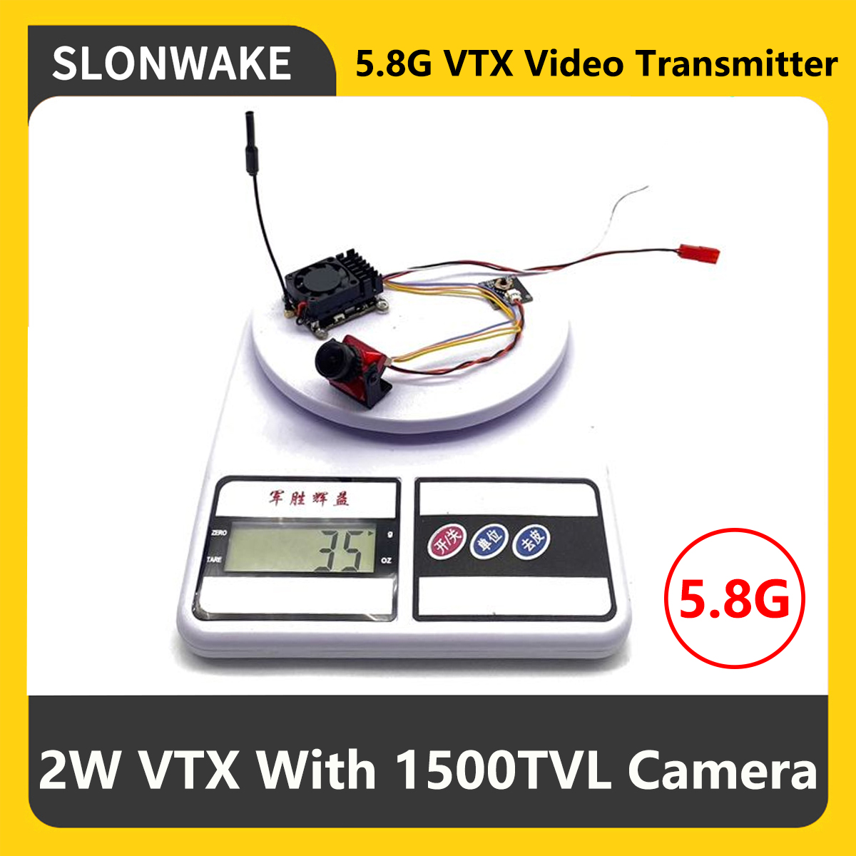 SLONWAKE 5.8G 2000mW FPV VTX T - Fpv Drone Camera ulasan dan harga