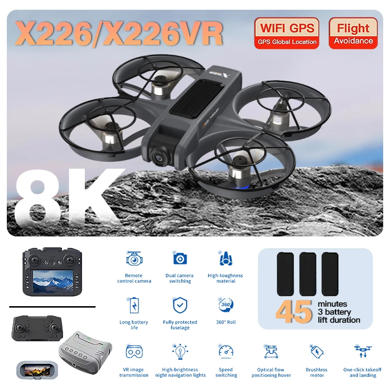 Drone RC FPV X226 X226VR Asli, - Drone Ls Rc ulasan dan harga