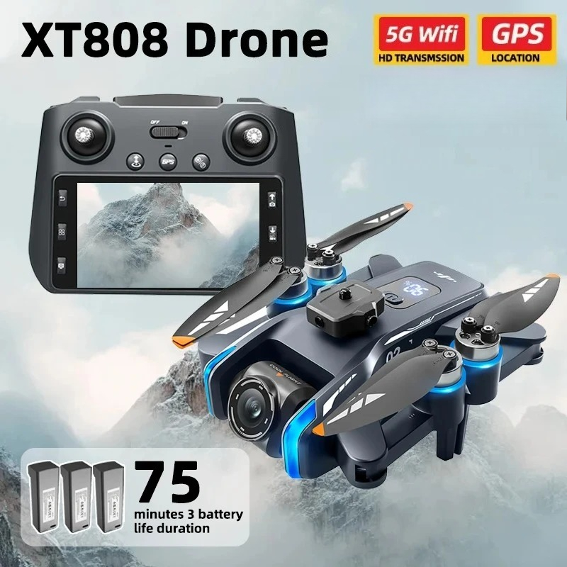 Drone Original XT808 Pro MAX 4 - Drone Ls Rc ulasan dan harga