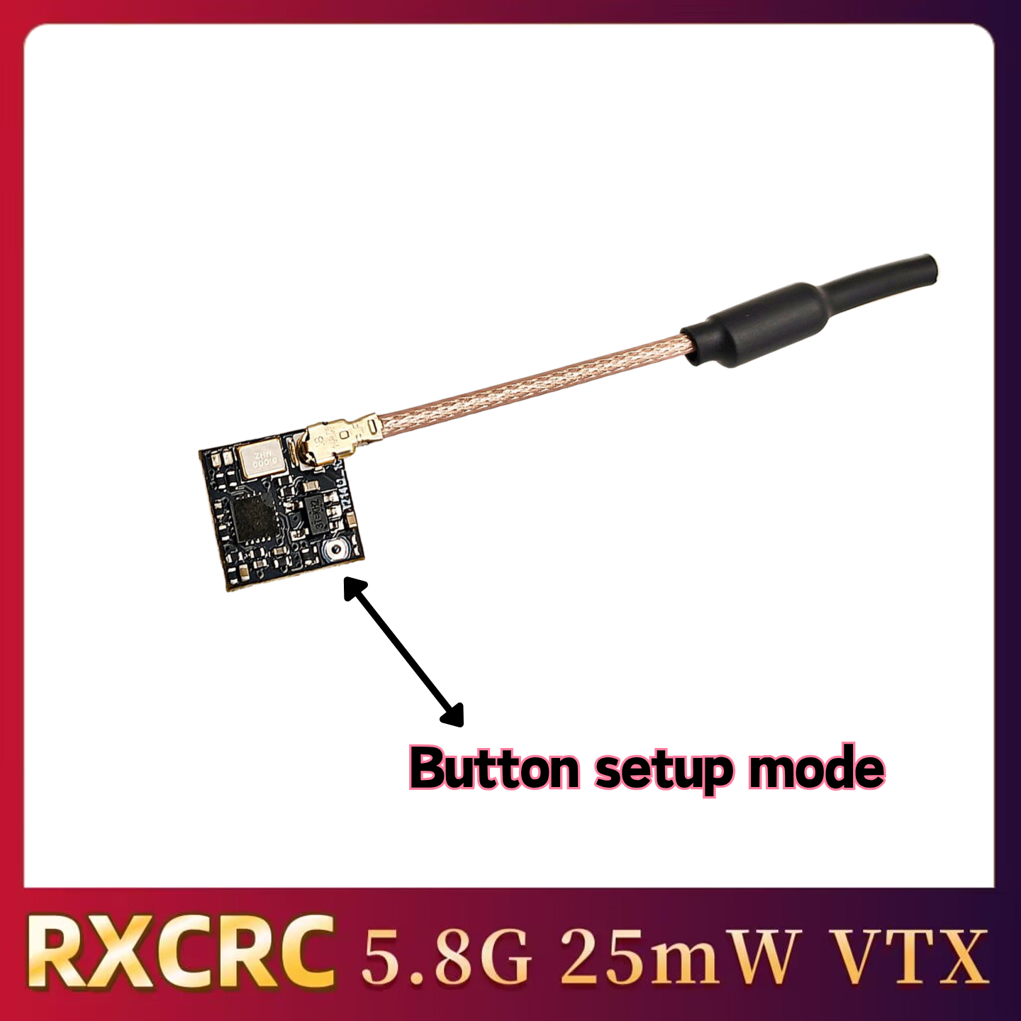 RXCRC 5.8GHz 48CH FPV 25mW Mod - Drone With Rc Controller ulasan dan harga