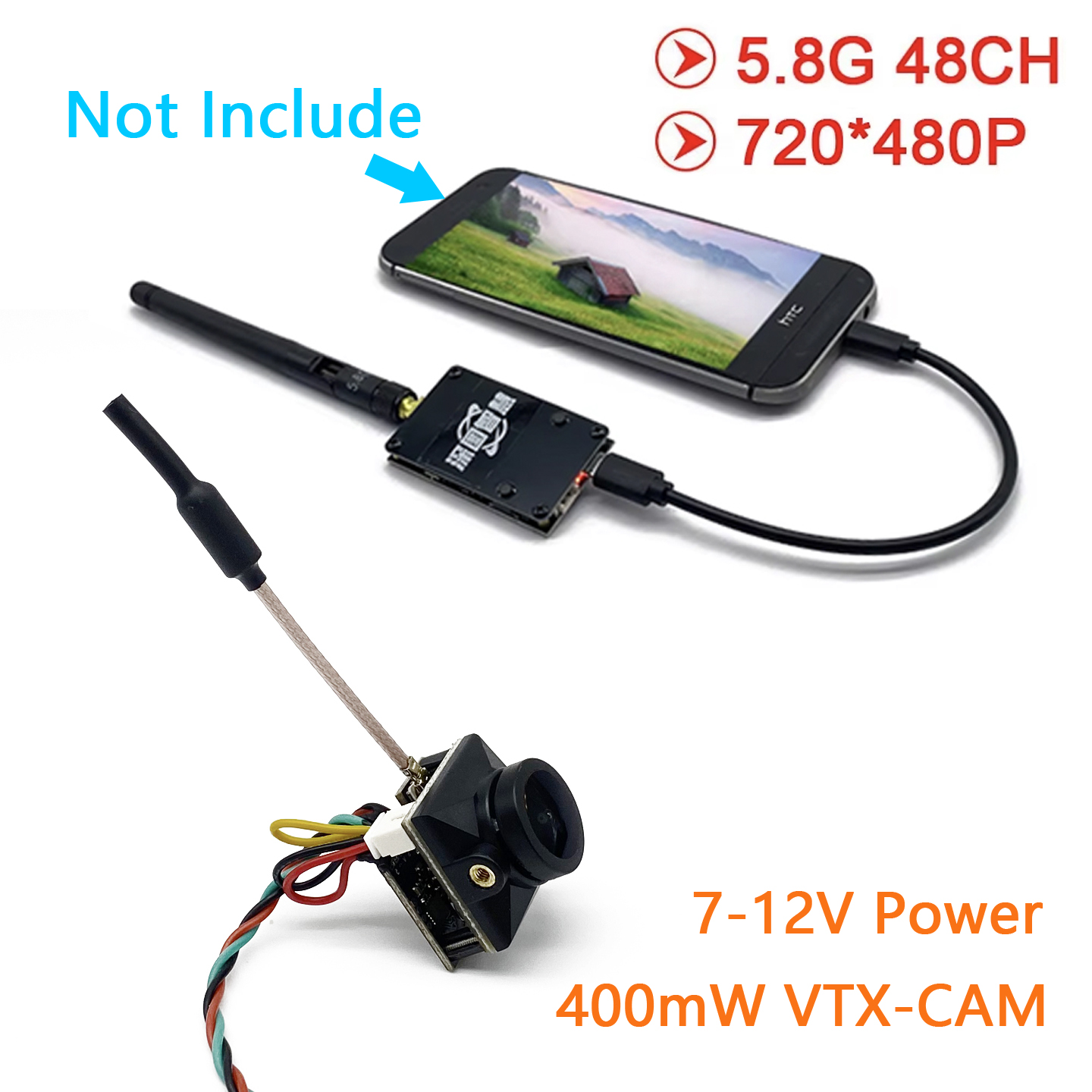 SLONWAKE 5.8G Analog UVC OTG R - Fpv Camera Cmos ulasan dan harga